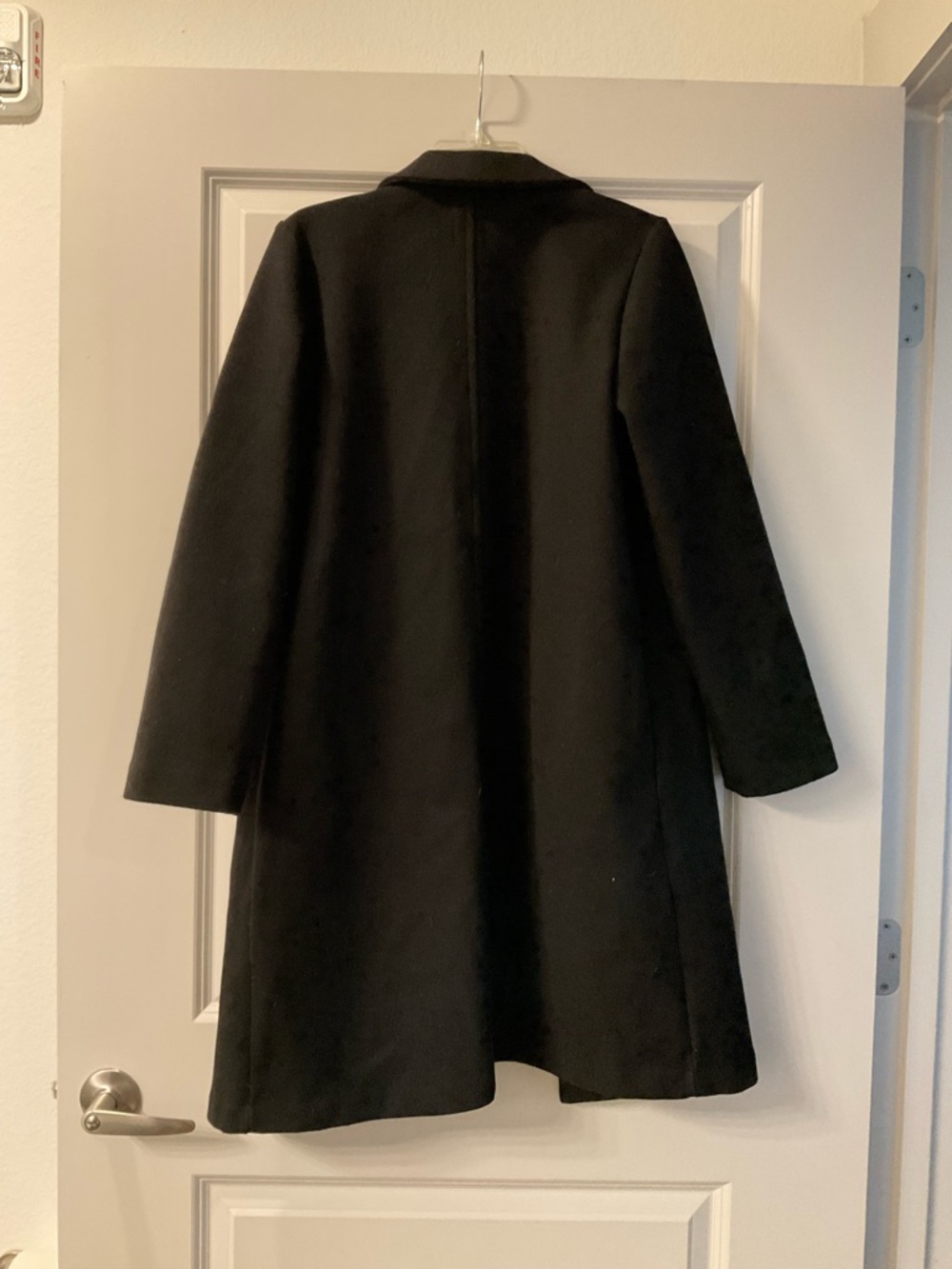 Zara Black Long Coat - Picture 2 of 3